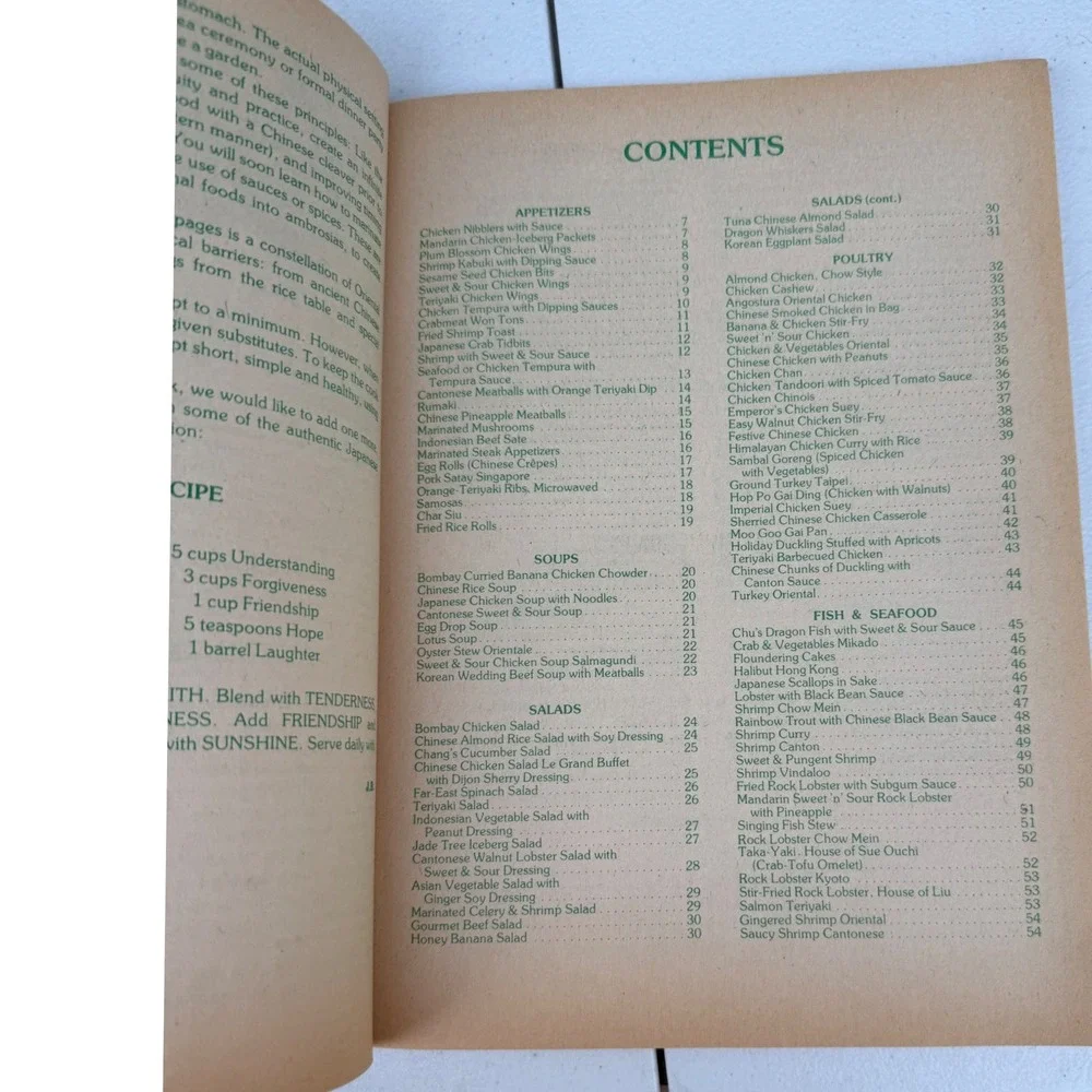 Fabulous Oriental Recipes Johna Blinn 1983 Vintage Cookbook Baronet Book